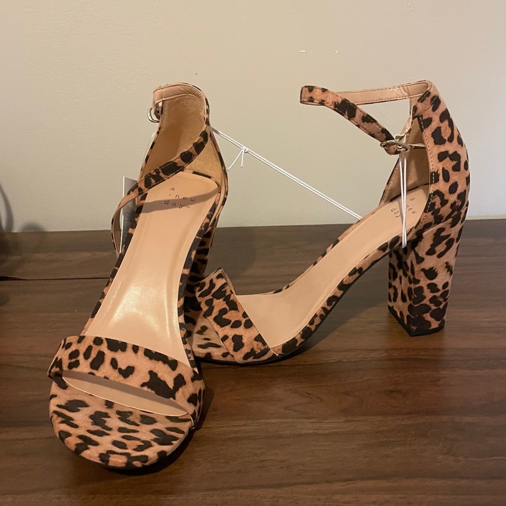 Animal print heels